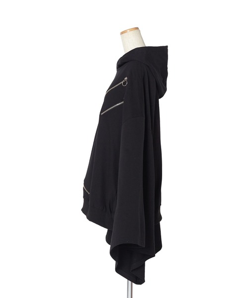 ankoROCK（アンコロック）の「スパンキーリングジップキモノアームパーカー -ショート＆ビッグ-（パーカー・メンズ・A・ONE SIZE）」の2枚目の写真