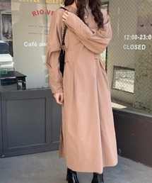 ABITOKYO（アビトーキョー）の「バックリボンバルーンスリーブロングワンピース（ワンピース）」