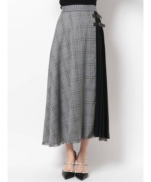 RESEXXY（リゼクシー）の「ダブルバックルレイヤードスカート（スカート・レディース・ブラック/ブラウン・FREE）」の16枚目の写真