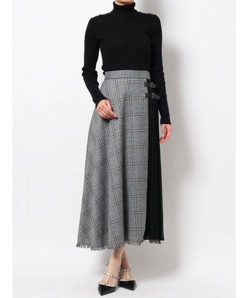 RESEXXY（リゼクシー）の「ダブルバックルレイヤードスカート（スカート・レディース・ブラック/ブラウン・FREE）」の22枚目の写真