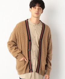 【CASA DEL FILATO】　ビッグ　ケーブルニット　カーディガン