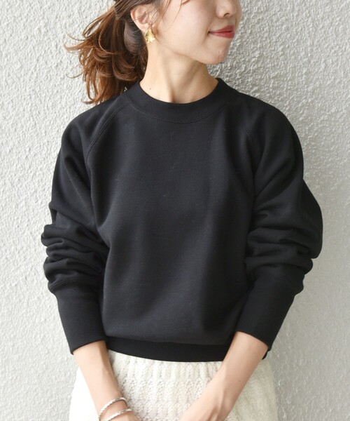 SHIPS any(シップス エニィ)の「SHIPS any:〈抗菌防臭〉USAコットン 裏起毛 コンパクト プルオーバー(Tシャツ/カットソー・レディース・ブラック/レッド/オフホワイト・ONE SIZE)」の18枚目の写真