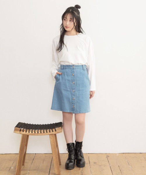 Mysa&Liina(ミーサリーナ)の「立体ロゴロンTシャツ(Tシャツ/カットソー・レディース・ブラック/オフホワイト/ダークオレンジ・M)」の22枚目の写真