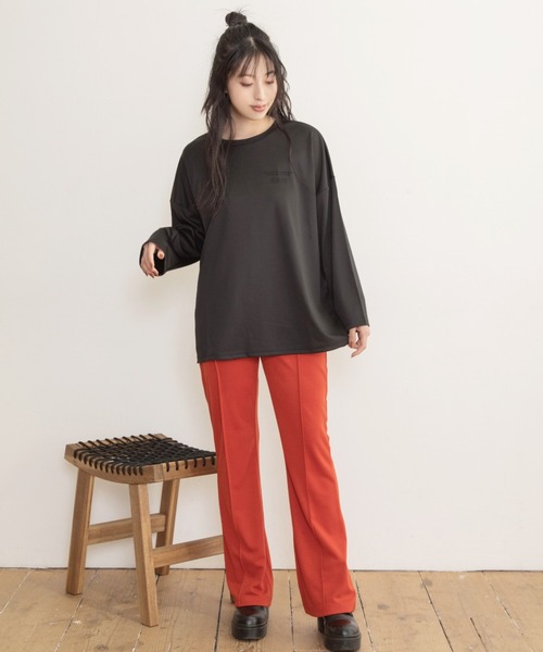 Mysa&Liina(ミーサリーナ)の「立体ロゴロンTシャツ(Tシャツ/カットソー・レディース・ブラック/オフホワイト/ダークオレンジ・M)」の14枚目の写真