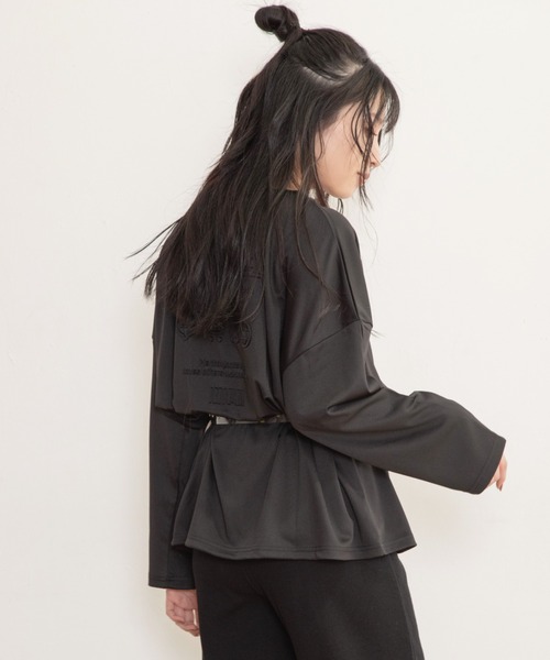 Mysa&Liina(ミーサリーナ)の「立体ロゴロンTシャツ(Tシャツ/カットソー・レディース・ブラック/オフホワイト/ダークオレンジ・M)」の11枚目の写真