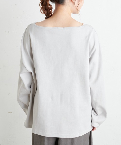 PUAL CE CIN（ピュアルセシン）の「【Du noir】防油加工ロゴ刺繍プルオーバー（Tシャツ/カットソー・レディース・ブラック/グレー/その他1/その他2・FREE）」の19枚目の写真