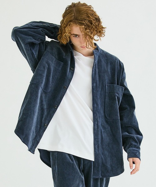marka（マーカ）の「【marka】BAND COLLAR W POCKET SHIRT
