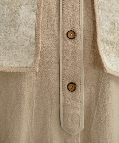 Bab（バブ）の「【WEB限定】ビックカラーデザインブラウス（シャツ/ブラウス・レディース・ベージュ/グレー/モカ・M）」の16枚目の写真