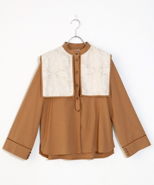 Bab（バブ）の「【WEB限定】ビックカラーデザインブラウス（シャツ/ブラウス・レディース・ベージュ/グレー/モカ・M）」の17枚目の写真