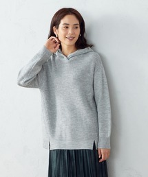 COMME CA ISM | 【WEB限定カラー：グレー、サックス】 ニットパーカ(ニット/セーター)