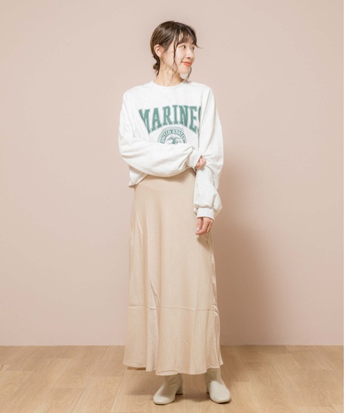 flower(フラワー)の「マリンロゴスウェット(スウェット・レディース・グレー・FREE)」の2枚目の写真