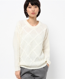 【CAPRICIEUX LE'MAGE】アーガイル風プルオーバー