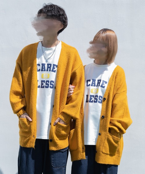 PairPair（ペアペア）の「モヘアライクカラーカーディガン（ユニセックス）（カーディガン/ボレロ・レディース・ブラック/ブラウン/カーキ/マスタード/グレイッシュブルー・FREE）」の5枚目の写真