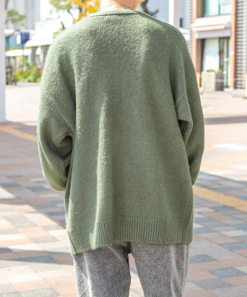 PairPair（ペアペア）の「モヘアライクカラーカーディガン（ユニセックス）（カーディガン/ボレロ・レディース・ブラック/ブラウン/カーキ/マスタード/グレイッシュブルー・FREE）」の19枚目の写真