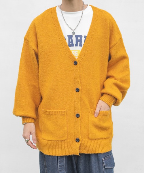 PairPair（ペアペア）の「モヘアライクカラーカーディガン（ユニセックス）（カーディガン/ボレロ・レディース・ブラック/ブラウン/カーキ/マスタード/グレイッシュブルー・FREE）」の12枚目の写真