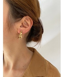 mou | 歪みCカーブイヤリング(イヤリング)