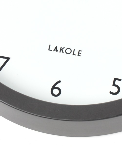 LAKOLE（ラコレ）の「マットカラー掛け時計 / 228356（掛け時計・レディース・アイボリー/チャコール/グリーン・FREE）」の4枚目の写真