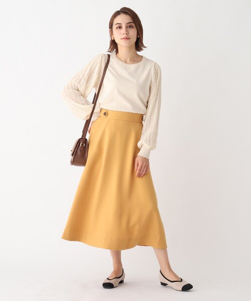 AG by aquagirl(エージーバイアクアガール)の「◆袖ドットシフォンプリーツニットプルオーバー【WEB限定サイズ】(ニット/セーター・レディース・ブルー/ライトグレー/オフホワイト/ブラック・36/38/40)」の6枚目の写真