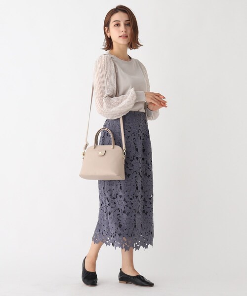 AG by aquagirl(エージーバイアクアガール)の「◆袖ドットシフォンプリーツニットプルオーバー【WEB限定サイズ】(ニット/セーター・レディース・ブルー/ライトグレー/オフホワイト/ブラック・36/38/40)」の9枚目の写真