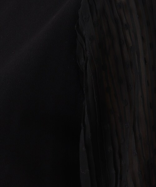 AG by aquagirl(エージーバイアクアガール)の「◆袖ドットシフォンプリーツニットプルオーバー【WEB限定サイズ】(ニット/セーター・レディース・ブルー/ライトグレー/オフホワイト/ブラック・36/38/40)」の16枚目の写真