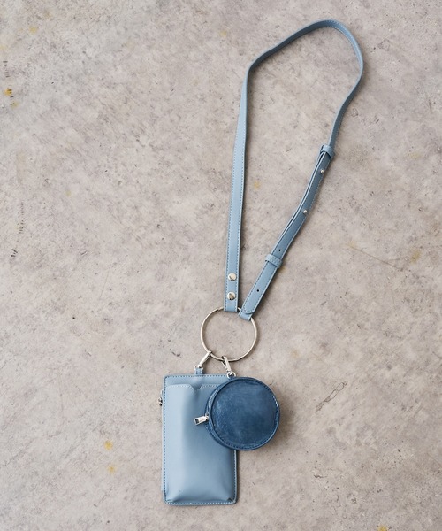 BONbazaar（ボンバザール）の「《おススメ》リングショルダーバッグ（ショルダーバッグ・レディース・ブラック/モカ/サックスブルー/オレンジ/アイボリー/グレイッシュベージュ・FREE）」の19枚目の写真