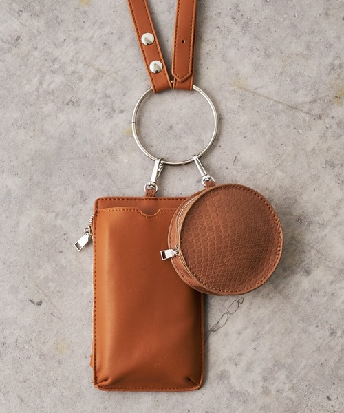 BONbazaar（ボンバザール）の「《おススメ》リングショルダーバッグ（ショルダーバッグ・レディース・ブラック/モカ/サックスブルー/オレンジ/アイボリー/グレイッシュベージュ・FREE）」の21枚目の写真