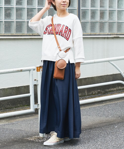 BONbazaar（ボンバザール）の「《おススメ》リングショルダーバッグ（ショルダーバッグ・レディース・ブラック/モカ/サックスブルー/オレンジ/アイボリー/グレイッシュベージュ・FREE）」の11枚目の写真