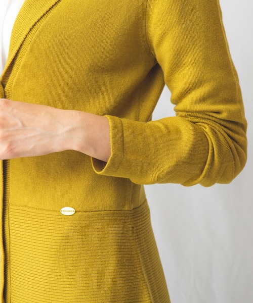 NARACAMICIE（ナラカミーチェ）の「ペプラムカーディガン（カーディガン/ボレロ・レディース・ブラック/イエロー/ブルー・LARGE/MEDIUM）」の7枚目の写真