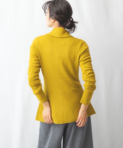 NARACAMICIE（ナラカミーチェ）の「ペプラムカーディガン（カーディガン/ボレロ・レディース・ブラック/イエロー/ブルー・LARGE/MEDIUM）」の12枚目の写真