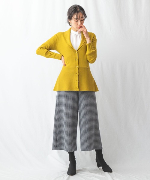 NARACAMICIE（ナラカミーチェ）の「ペプラムカーディガン（カーディガン/ボレロ・レディース・ブラック/イエロー/ブルー・LARGE/MEDIUM）」の13枚目の写真