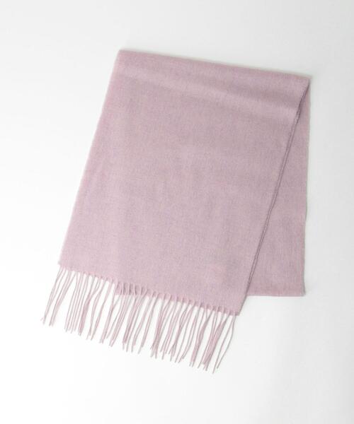 closet story（クローゼットストーリー）の「＜closet story（クローゼットストーリー）＞カシミア マフラー 21F（マフラー・レディース・ライトグレー/ライトブルー/ブラック/オフホワイト/ライトピンク/ライラック・FREE）」の5枚目の写真