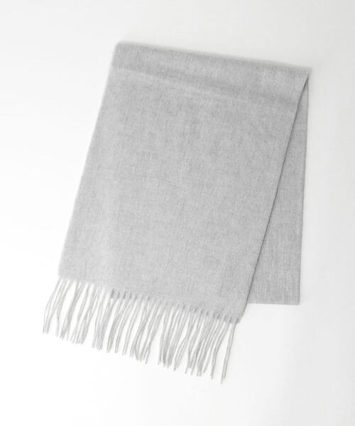 closet story（クローゼットストーリー）の「＜closet story（クローゼットストーリー）＞カシミア マフラー 21F（マフラー・レディース・ライトグレー/ライトブルー/ブラック/オフホワイト/ライトピンク/ライラック・FREE）」の4枚目の写真