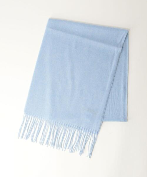 closet story（クローゼットストーリー）の「＜closet story（クローゼットストーリー）＞カシミア マフラー 21F（マフラー・レディース・ライトグレー/ライトブルー/ブラック/オフホワイト/ライトピンク/ライラック・FREE）」の10枚目の写真