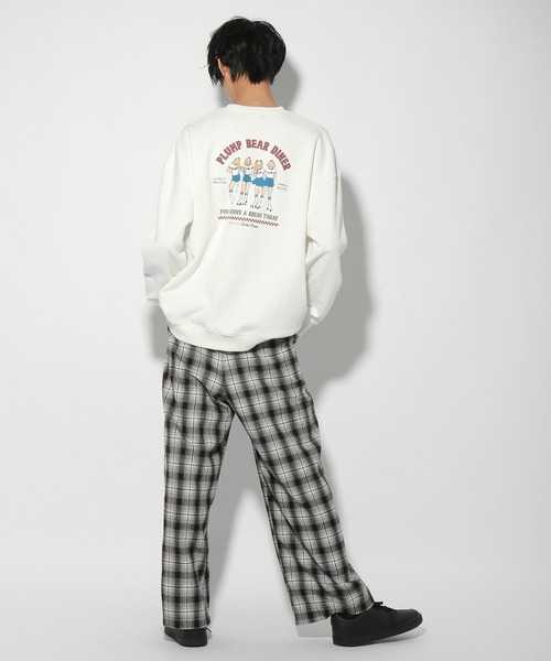 PBLIM(ページボーイリム)の「【PAGEBOYLIM】センダハナコラボリムガール(スウェット・レディース・ブラウン/オフホワイト・MEDIUM/LARGE)」の7枚目の写真