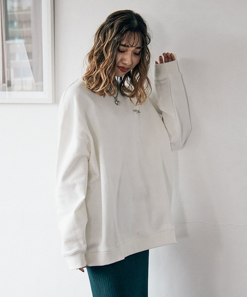 PBLIM(ページボーイリム)の「【PAGEBOYLIM】センダハナコラボリムガール(スウェット・レディース・ブラウン/オフホワイト・MEDIUM/LARGE)」の10枚目の写真