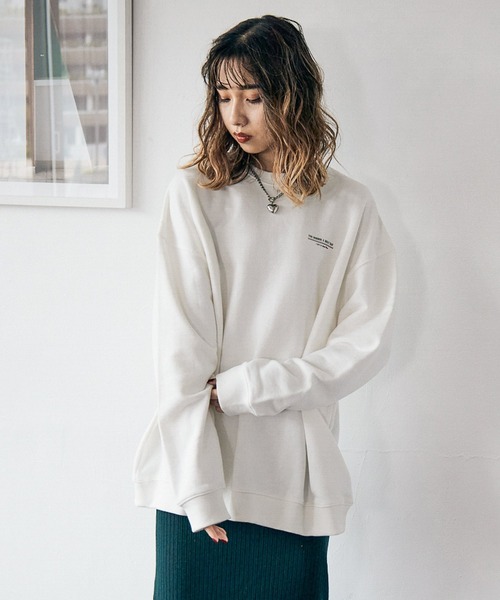 PBLIM(ページボーイリム)の「【PAGEBOYLIM】センダハナコラボリムガール(スウェット・レディース・ブラウン/オフホワイト・MEDIUM/LARGE)」の11枚目の写真