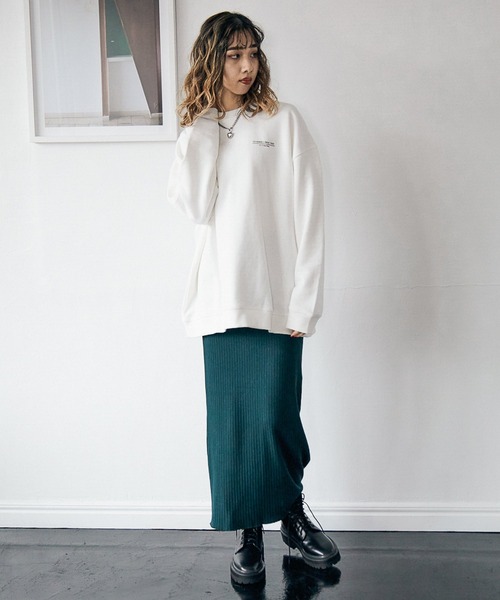 PBLIM(ページボーイリム)の「【PAGEBOYLIM】センダハナコラボリムガール(スウェット・レディース・ブラウン/オフホワイト・MEDIUM/LARGE)」の12枚目の写真