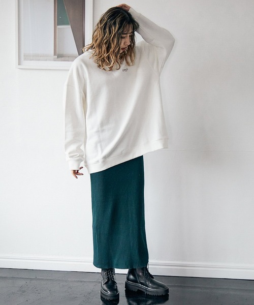 PBLIM(ページボーイリム)の「【PAGEBOYLIM】センダハナコラボリムガール(スウェット・レディース・ブラウン/オフホワイト・MEDIUM/LARGE)」の13枚目の写真