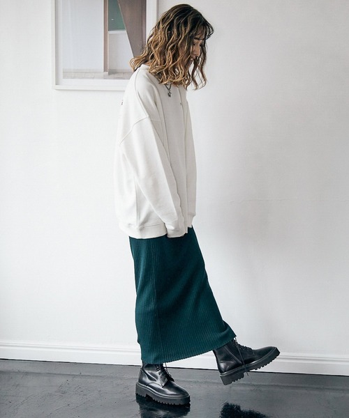 PBLIM(ページボーイリム)の「【PAGEBOYLIM】センダハナコラボリムガール(スウェット・レディース・ブラウン/オフホワイト・MEDIUM/LARGE)」の14枚目の写真