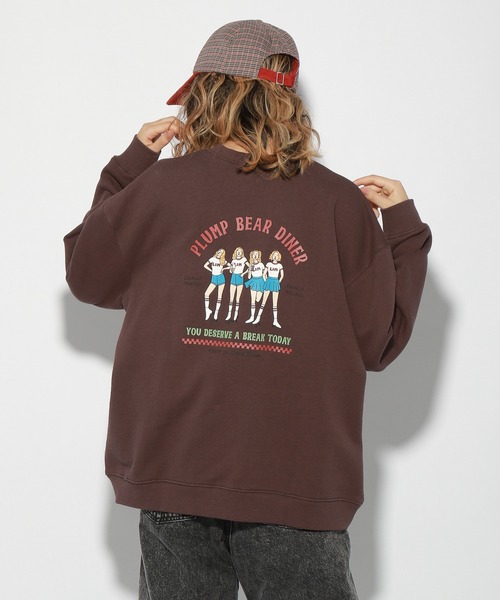 PBLIM(ページボーイリム)の「【PAGEBOYLIM】センダハナコラボリムガール(スウェット・レディース・ブラウン/オフホワイト・MEDIUM/LARGE)」の17枚目の写真