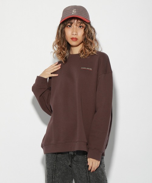 PBLIM(ページボーイリム)の「【PAGEBOYLIM】センダハナコラボリムガール(スウェット・レディース・ブラウン/オフホワイト・MEDIUM/LARGE)」の19枚目の写真