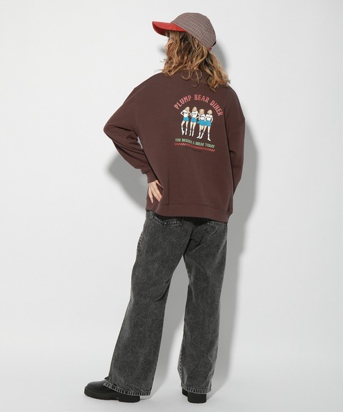 PBLIM(ページボーイリム)の「【PAGEBOYLIM】センダハナコラボリムガール(スウェット・レディース・ブラウン/オフホワイト・MEDIUM/LARGE)」の20枚目の写真