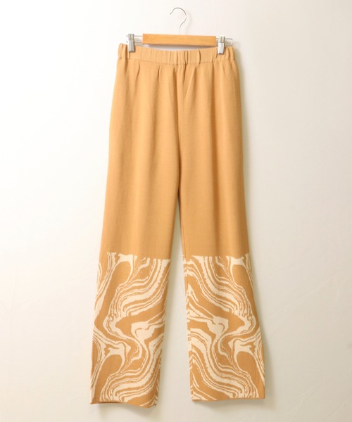 EACH.（イーチ）の「【EACH】MABLE PATTERN PANTS　マーブル柄パンツ（その他パンツ・レディース・ベージュ/ブラック・FREE）」の17枚目の写真