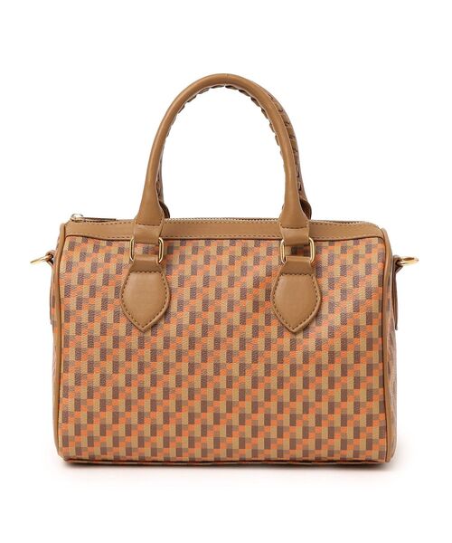 SHIPS(シップス)の「ホイップステッチハンドルミニボストン◆(ボストンバッグ・レディース・ブラック/ベージュ・ONE SIZE)」の9枚目の写真