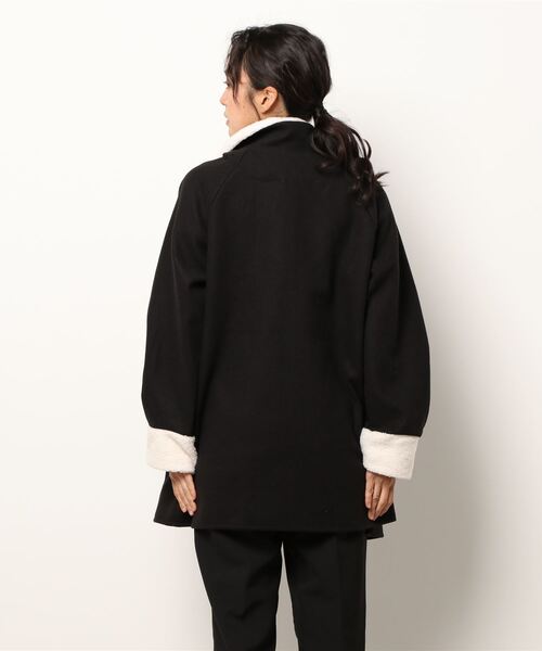 RUUX(ルーフ)の「襟、袖口 ボアコート(その他アウター・レディース・ブラック・MEDIUM/LARGE)」の5枚目の写真
