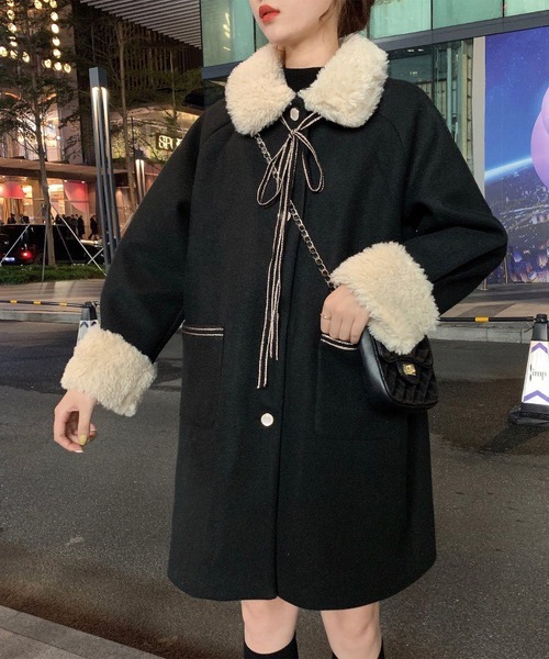 セール】襟、袖口 ボアコート（その他アウター）｜RUUX（ルーフ）の