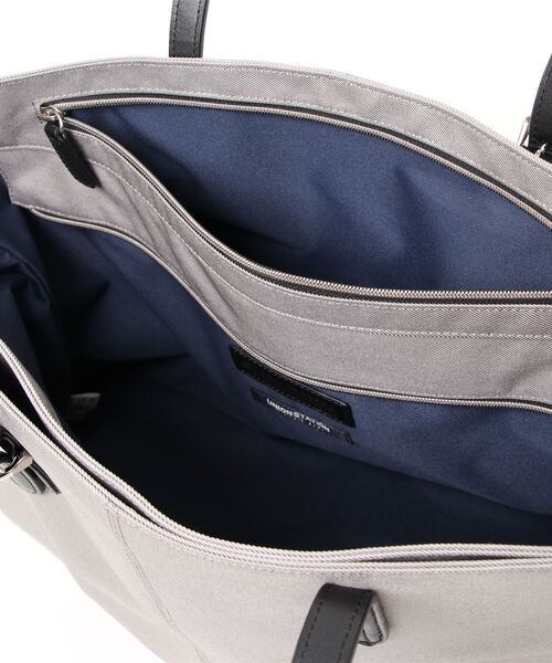 PRO-SPERITY（プロスペリティ）の「【PRO-SPERITY/プロスペリティ】別注デニムライククロス×シンセティックレザートートバッグ（トートバッグ・メンズ・グレー/ブラック/ネイビー・FREE）」の17枚目の写真