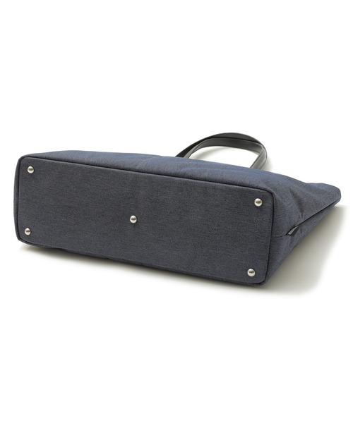 PRO-SPERITY（プロスペリティ）の「【PRO-SPERITY/プロスペリティ】別注デニムライククロス×シンセティックレザートートバッグ（トートバッグ・メンズ・グレー/ブラック/ネイビー・FREE）」の14枚目の写真