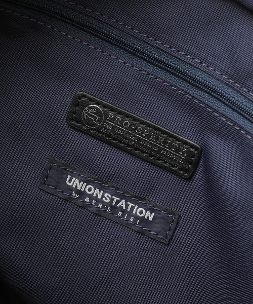 PRO-SPERITY（プロスペリティ）の「【PRO-SPERITY/プロスペリティ】別注デニムライククロス×シンセティックレザートートバッグ（トートバッグ・メンズ・グレー/ブラック/ネイビー・FREE）」の10枚目の写真