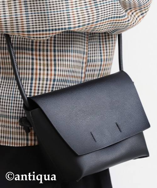 antiqua（アンティカ）の「ミニショルダーバッグ（ショルダーバッグ・レディース・ブラウン/ブラック・FREE）」の8枚目の写真